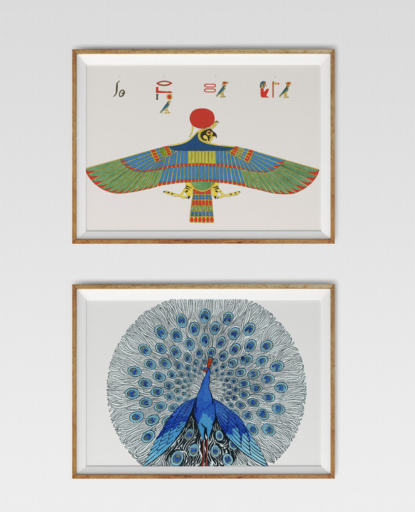 【NO.421】鷲のエジプトの壁画アートポスター☆歴史カラフルお洒落エキゾチックオリエンタルA2A1B5B4B3B2B1 10枚目の画像