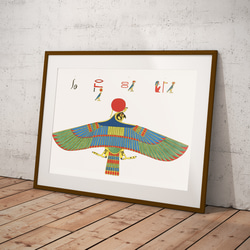 【NO.421】鷲のエジプトの壁画アートポスター☆歴史カラフルお洒落エキゾチックオリエンタルA2A1B5B4B3B2B1 1枚目の画像
