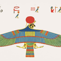 【NO.421】鷲のエジプトの壁画アートポスター☆歴史カラフルお洒落エキゾチックオリエンタルA2A1B5B4B3B2B1 2枚目の画像