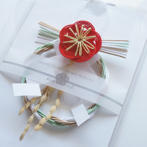 手のひらサイズのミニしめ飾り しめ縄・しめ飾り maimai 通販 15042143