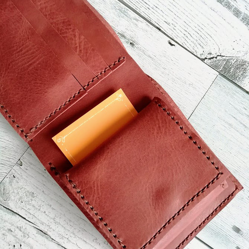 財布・ケース・小物入れ patibulum Unleashed Project 01/2 2つ折り財布（チョコ） ボックス型小銭入れ 革小物 レザー
