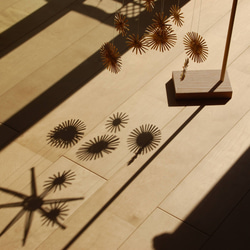 星のモビール　麦藁細工　ナチュラルなモビール　ベビーメリー 2枚目の画像