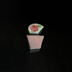 ピンクのお花リング 2枚目の画像