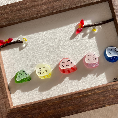 WOL.S シーグラスアート 5色ダルマ その他インテリア雑貨 WOL.S 通販