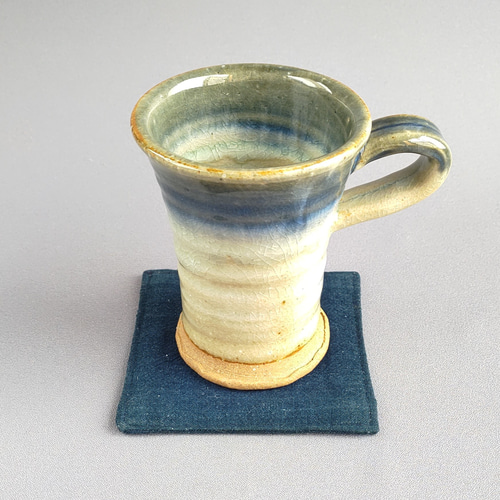 手作り藍釉マグカップ