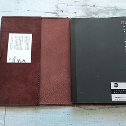 イタリア MARGOT D.brown で作成 B6サイズの手帳カバー 3枚目の画像