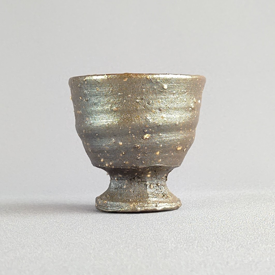 酒器　馬上杯　焼締め　薪窯　【商品番号：00237】