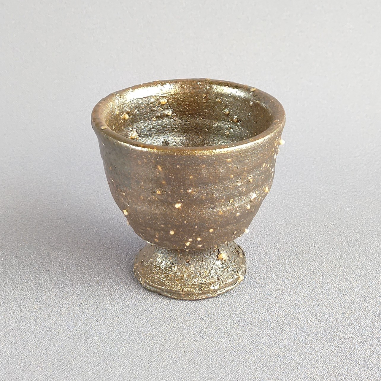 酒器　馬上杯　焼締め　薪窯　【商品番号：00237】