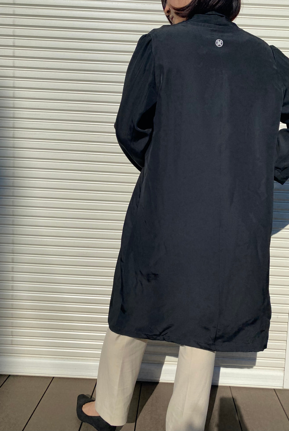 留袖リメイク　スプリングコート 3枚目の画像