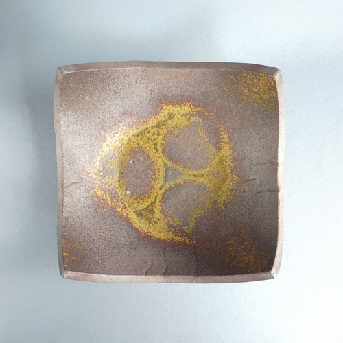 四方皿 焼締め 【商品番号：00257】 中皿 やきもの實陶 通販 15042918