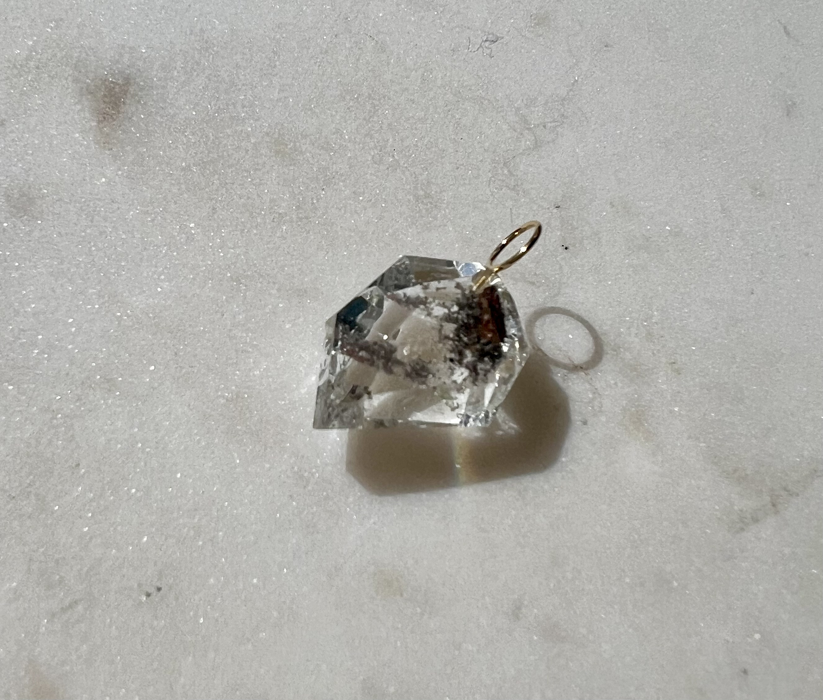 ガーデンクォーツ_K18 /ペンダントトップ・ピアスパーツ/K18 Garden Quartz