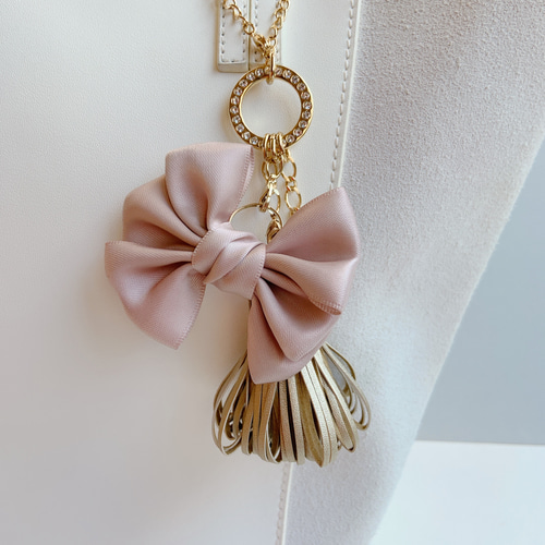 タッセル バッグチャーム／キーホルダー☆ゴールド系 バッグチャーム  