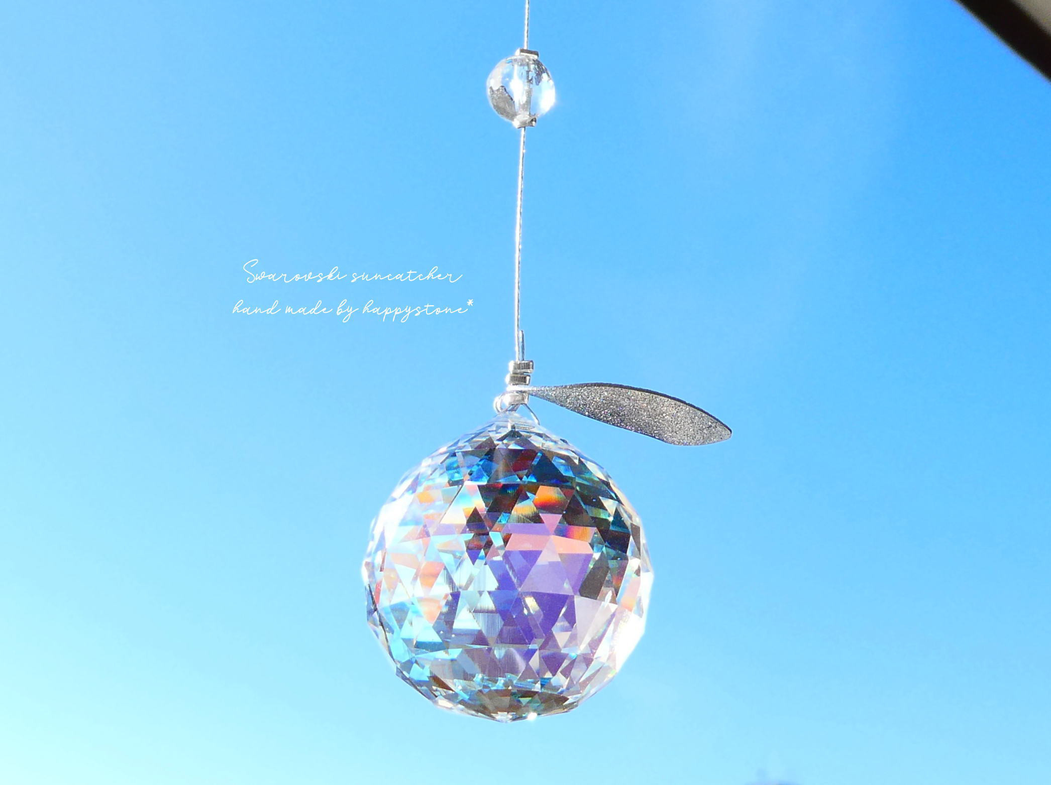 サンキャッチャー♡ハンドメイド「アスフールオーロラとパステルカラー♡」