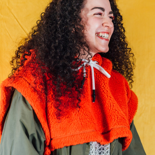 boa foodie neck warmer(orange)・バラクラバ マフラー HIME 通販