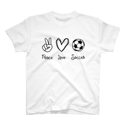 Tシャツ 名入れ サッカー メンズ レディース ジュニア オシャレ football soccer Tshirt 2枚目の画像