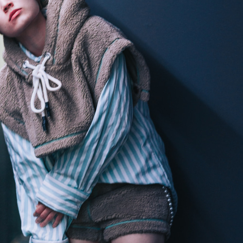 boa foodie neck warmer(beige)・バラクラバ ネックウォーマー HIME