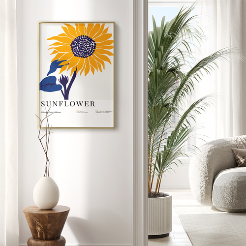 アートポスター 向日葵ポスター 北欧テイスト モダンインテリア 明るい