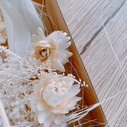 白いドライフラワー素材　花材セット 2枚目の画像