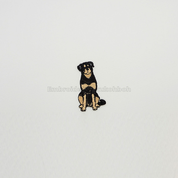 ロットワイラー　刺繍ワッペン　犬ワッペン　ボストンテリア 1枚目の画像