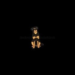 ロットワイラー　刺繍ワッペン　犬ワッペン　ボストンテリア 5枚目の画像