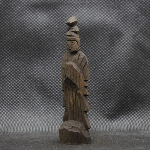 阿弥陀如来坐像（15cm an4022）仏像 円空仏 摸刻 木彫 彫刻 円空