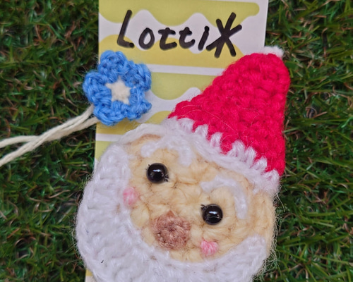 サンタさんヘアゴムorブローチ☆ サンタさんヘアゴムorブローチ☆