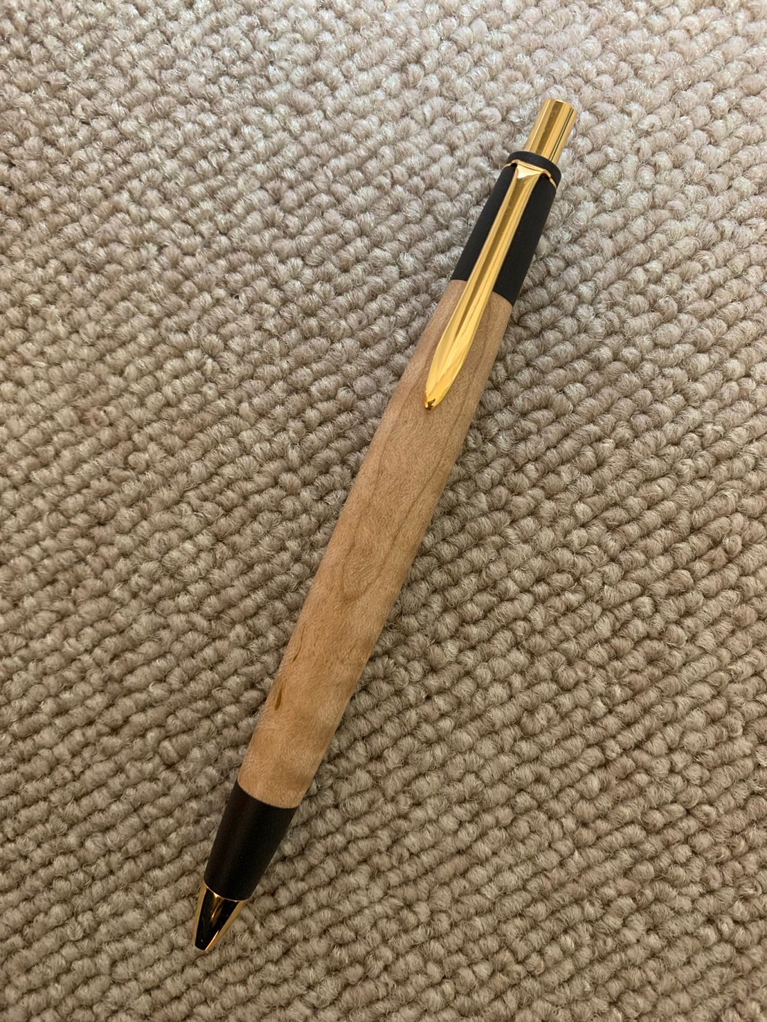 木軸ペン　タイガーメープル　縮杢 木軸ペン タイガーメープル 縮杢 メープル縮杢 シャープペンシル 木軸