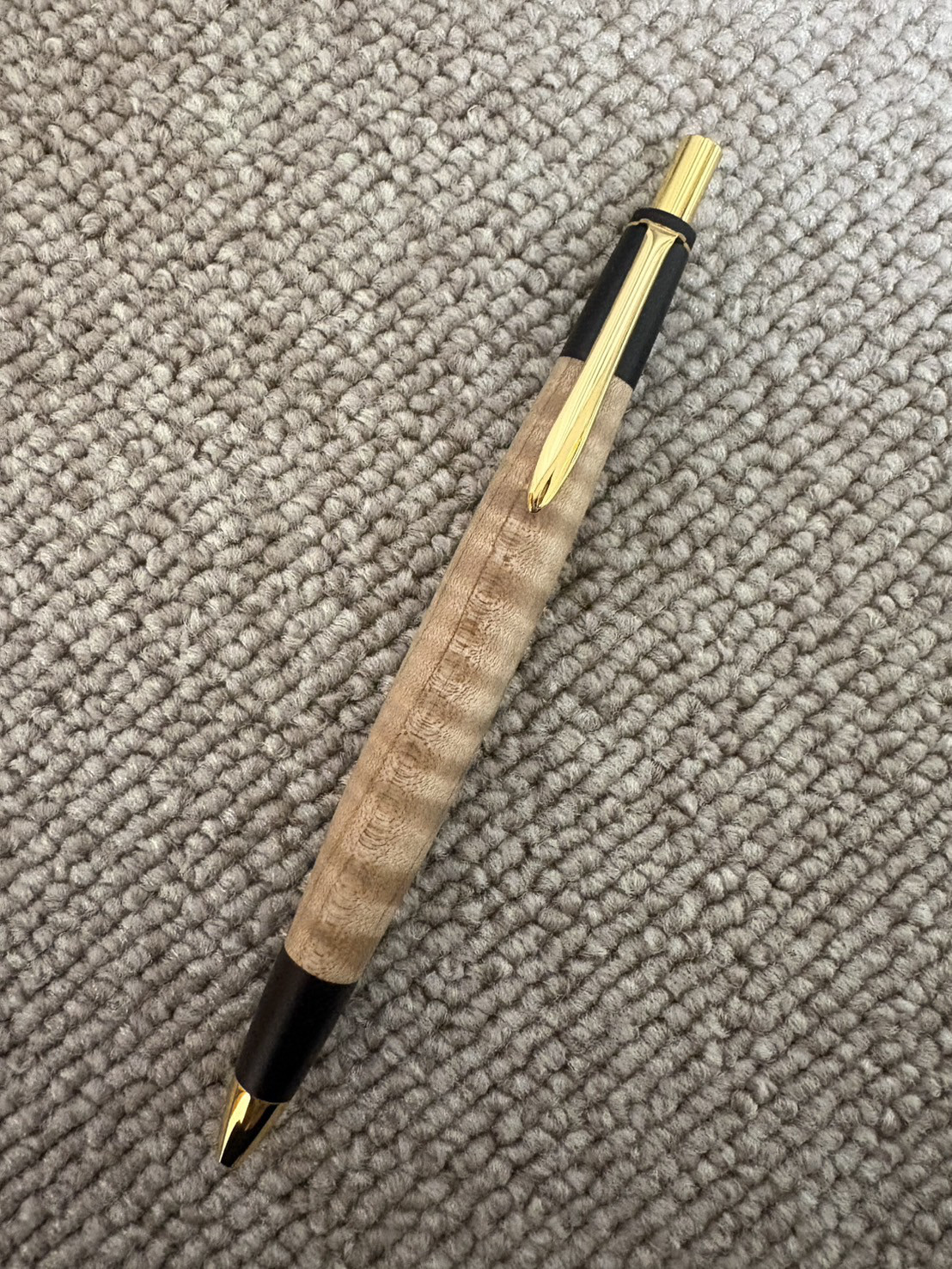 メープル縮杢 シャープペンシル 木軸 ペン・筆記用具 キツツキ 通販