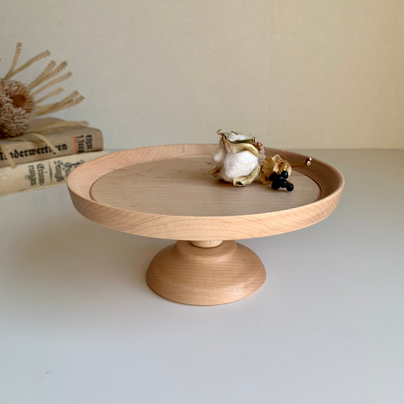 ケーキスタンド コンポート アクセサリースタンド 直径18センチ 高さ8