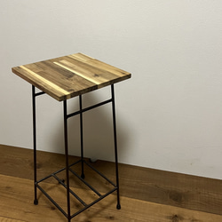 【アイアンマルチミニテーブル】　カフェテーブル　サイドテーブル　観葉植物 スタンド ラック  ナチュラル シンプル 6枚目の画像