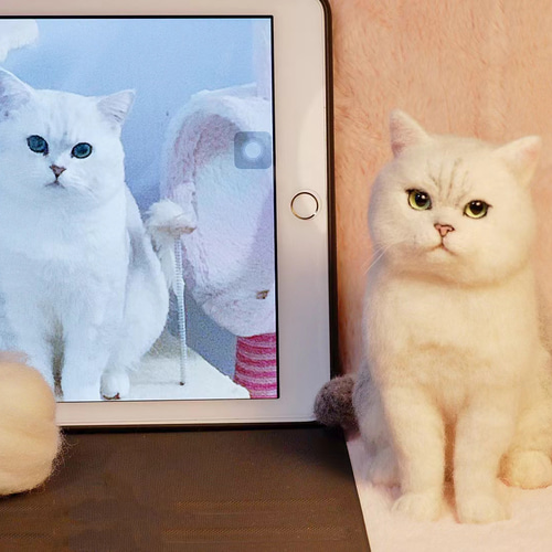 羊毛フェルト猫 Amazon.co.jp: もたこ 羊毛フェルト猫 キジトラ猫 羊毛フェルト