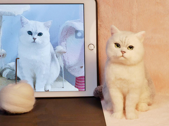 オーダーメイド ペット】羊毛フェルト 猫 亡くなっ た ペット