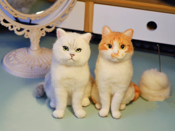 羊毛フェルト 猫 ナナ オーダーお休み中ですページ リアル羊毛フェルト 猫 オーダー - るなねこ GALLERY | minne