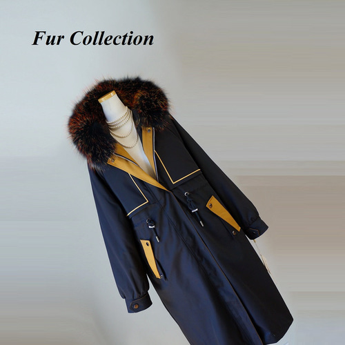 ライナー脱着可能☆リアルファー付き2WAYコート 裏ボアライナー付き