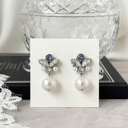 キラキラ ビジュー パール ピアス イヤリング [ 結婚式 お呼ばれ