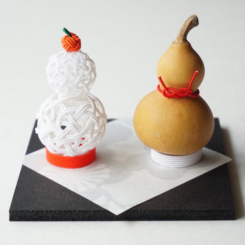 水引毬の鏡餅とひょうたんのお正月飾り その他インテリア雑貨 maimai