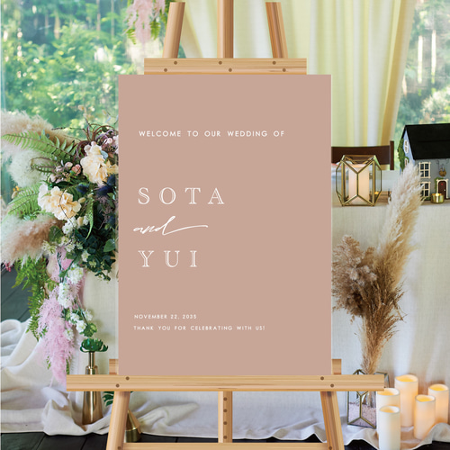 ウェルカムボード【A4～A1ポスタ―/パネル/キャンバス/アクリル板/木