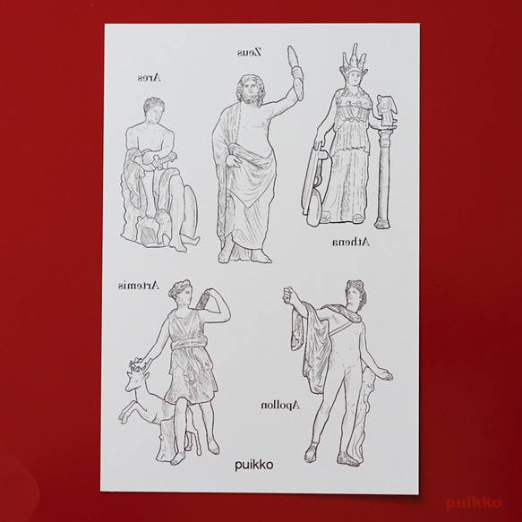 タトゥーシール ギリシャ神話の神1 その他ファッション雑貨 puikko 