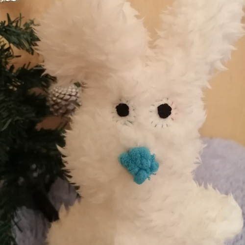 フワモコな レトロかわいいぬいぐるみ うさぎのぽんちゃん ぬいぐるみ