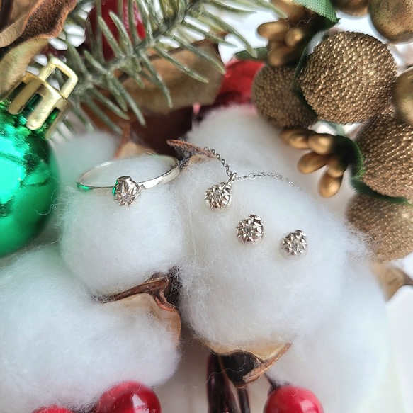 【Noel✧】ornament Pierced Earrings / SV925 / クリスマス≪送料無料≫ 12枚目の画像