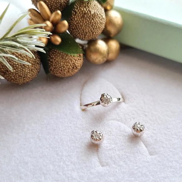 【Noel✧】ornament Pierced Earrings / SV925 / クリスマス≪送料無料≫ 11枚目の画像