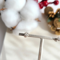 【Noel✧】ornament Pierced Earrings / SV925 / クリスマス≪送料無料≫ 5枚目の画像