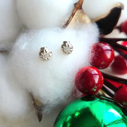 【Noel✧】ornament Pierced Earrings / SV925 / クリスマス≪送料無料≫ 2枚目の画像