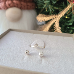 【Noel✧】ornament Pierced Earrings / SV925 / クリスマス≪送料無料≫ 9枚目の画像