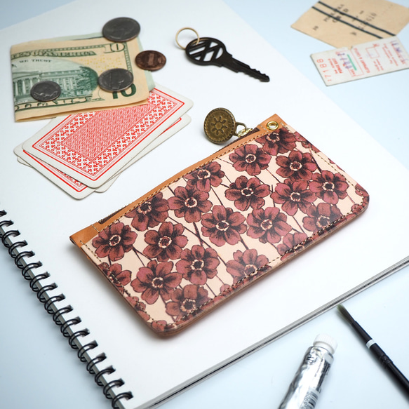 Slim Fragment Case (Chocolate Cosmos) Card Coin Pass Case 迷你錢包 第2張的照片