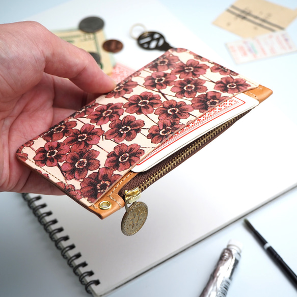 Slim Fragment Case (Chocolate Cosmos) Card Coin Pass Case 迷你錢包 第3張的照片