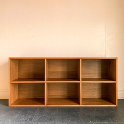 VINTAGE OPEN SHELF レコード　本棚　ビンテージ　アンティーク　北欧　チェスト　サイズ変更可能 2枚目の画像