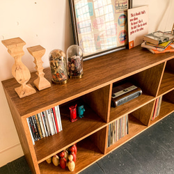 VINTAGE OPEN SHELF レコード　本棚　ビンテージ　アンティーク　北欧　チェスト　サイズ変更可能 11枚目の画像