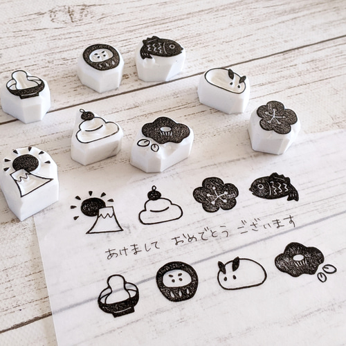 消しゴムはんこ✿過去作品②✿再販オーダー 消しゴムはんこオーダー2つで550円〜の通販 by みs shop｜ラクマ