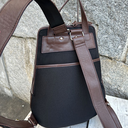 <50％OFFSALE> 【カードケース付き カラフルビーンズリュックR 】レザーリュック（本革) CHOCO 8枚目の画像